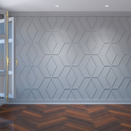 Ekena Millwork Large Hillrose Decorative Fretwork Wall Panels in Architectural PVC, 23 3/8"W x 23 3/8"H x 3/8"T WALP24X24HRE